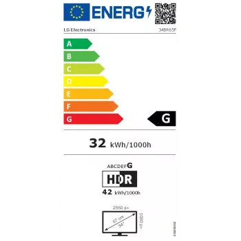 LG 34BR65F-B monitors 86,4 cm (34 colli) 2560 x 1080 pikseļi WFHD LCD Melns
