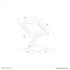 Neomounts DS20-740BL1 portatīvā datora statīvs 11-15 collām - augstuma regulējams - salokāms - kompakts - universāls