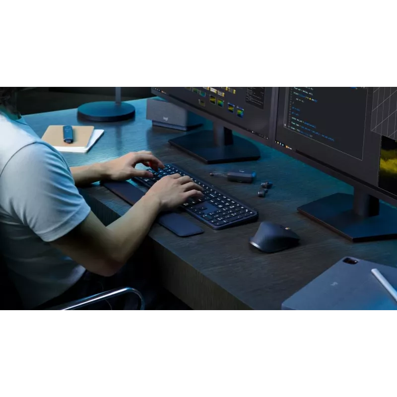 Bezvadu tastatūra LOGITECH MX Keys S, grafīta, QWERTZ vācu izkārtojums