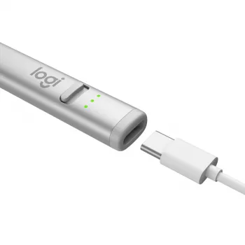 LOGITECH Crayon Digitālais zīmulis USB-C Sudrabs