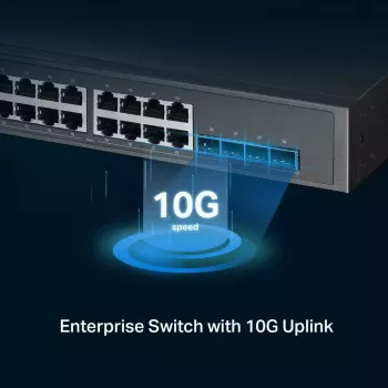 TP-Link Omada 24-Port 2.5GBASE-T un 4-Port 10GE SFP+ L2+ pārvaldāms slēdzis ar 16-Port PoE+ un 8-Port PoE++