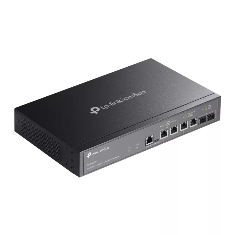 Pārvaldāms slēdzis TP-Link JetStream TL-SX3206HPP 6 porti 10GE L2+ 4 porti PoE++