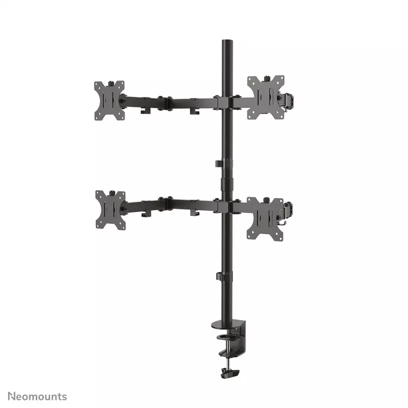 Neomounts FPMA-D550D4BLACK Monitora roka 13-32 collas, Skava/Caurums, 6 kg, 33 cm (13 collas), 81.3 cm (32 collas), 100 x 100 mm, Melns