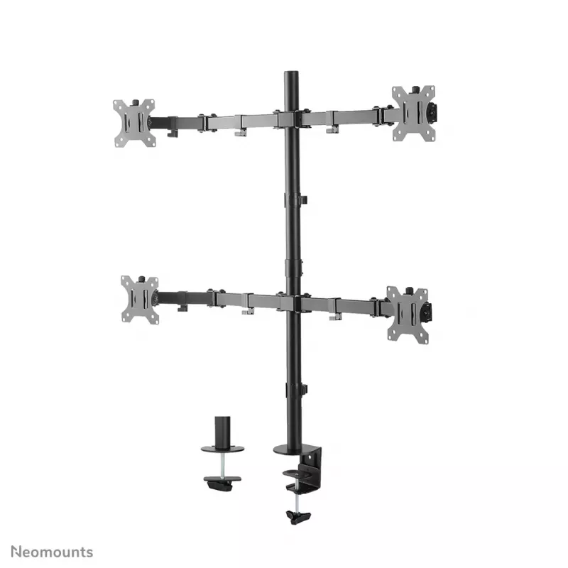 Neomounts FPMA-D550D4BLACK Monitora roka 13-32 collas, Skava/Caurums, 6 kg, 33 cm (13 collas), 81.3 cm (32 collas), 100 x 100 mm, Melns