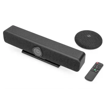 DIGITUS 4K All-in-One Video Bar - videokonferences sistēma (4x mikrofons/1x skaļrunis, 1x galda mikrofons)