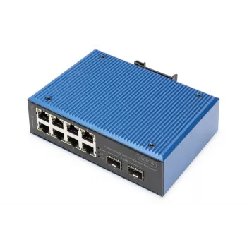 Nepārvaldāms slēdzis DIGITUS DN-651147 8+2 portu Fast Ethernet PoE 1 Gbit/s