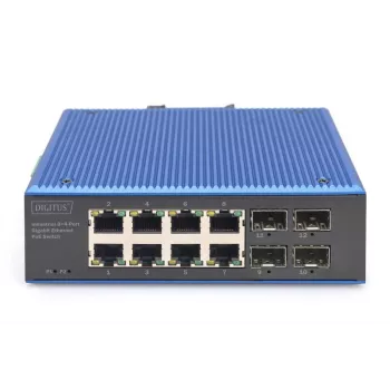 Nepārvaldāms slēdzis DIGITUS DN-651153 8 portu Gigabit Ethernet PoE