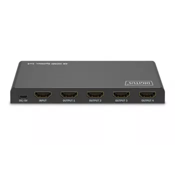 DIGITUS 1x4 HDMI Sadalītājs 4K/60Hz HDCP 2.3 EDID Vadība