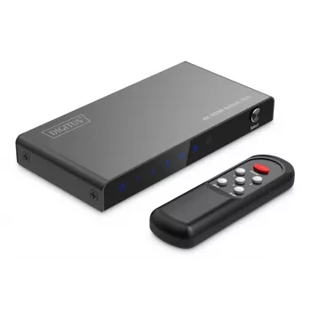 DIGITUS 3x1 HDMI Pārslēdzējs, 8K/60Hz (4:4:4), HDR, HDCP 2.3
