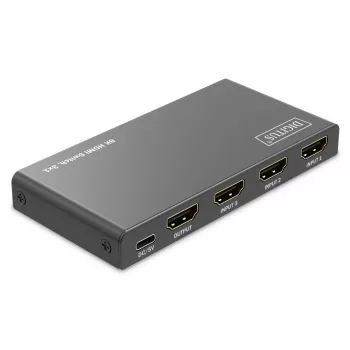 DIGITUS 3x1 HDMI Pārslēdzējs, 8K/60Hz (4:4:4), HDR, HDCP 2.3