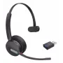 Yealink WH64 Hybrid Mono UC Bezvadu Austiņas Galvas saite Birojs/Zvanu centrs Micro-USB Bluetooth Melns