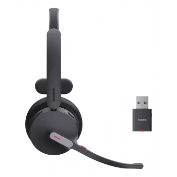 Yealink WH64 Hybrid Mono UC Bezvadu Austiņas Galvas saite Birojs/Zvanu centrs Micro-USB Bluetooth Melns