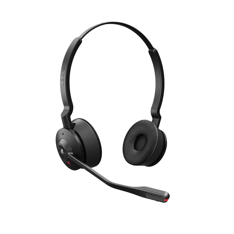 Jabra Engage 55 Stereo bezvadu DECT austiņu komplekts ar mikrofonu, uz ausīm, USB-A, pielāgots Microsoft Teams, melns/titāna krāsā