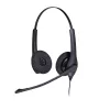 Jabra BIZ 1500 Duo USB vadu austiņu komplekts ar mikrofonu, trokšņu samazināšana, platjoslas skaņa līdz 6800 Hz, birojam / zvanu centram, 73 g, melns