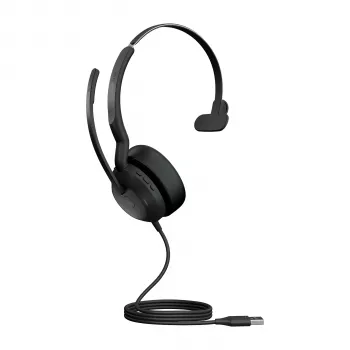 Jabra Evolve2 50 - USB-A MS Mono, vadu, 20 - 20000 Hz, birojam/zvanu centram, 127 g, austiņas, melna