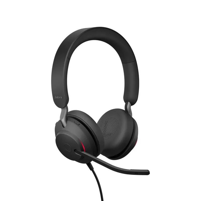 Jabra Evolve2 40 SE USB-C, UC Stereo (ar pagarinātu kabeli)