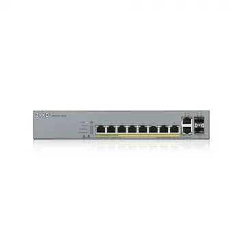 Zyxel GS1350-12HP-EU0101F tīkla slēdzis, pārvaldāms, L2, Gigabit Ethernet (10/100/1000), Power over Ethernet (PoE), pelēks