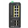 Zyxel RGS200-12P Pārvaldāms L2 Gigabit Ethernet PoE slēdzis, 8 porti PoE + 4 SFP, IP30, -40–75°C