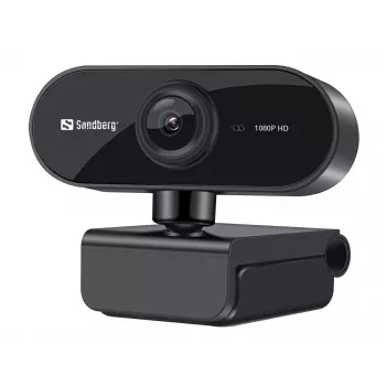 Sandberg USB Webcam Flex 1080P HD, 2 MP, 1920 x 1080, Full HD, 30 fps, USB, melna