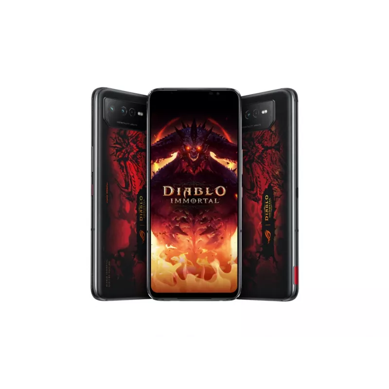 ASUS ROG Phone 6 Diablo Immortal Edition 17.2 cm (6.78 collu) Divu SIM Android 12 5G USB Type-C 16 GB 512 GB 6000 mAh Melns, Sarkans