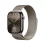 APPLE Watch Series 10 GPS + Cellular 46mm dabīga titāna korpuss ar dabīgu Milānas cilpu – S/M