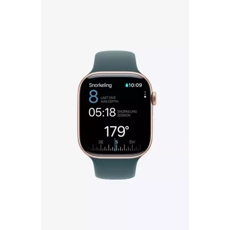Viedpulkstenis Apple Watch Series 10 GPS 42mm Jet Black Aluminium Case with Black Sport Band - S/M