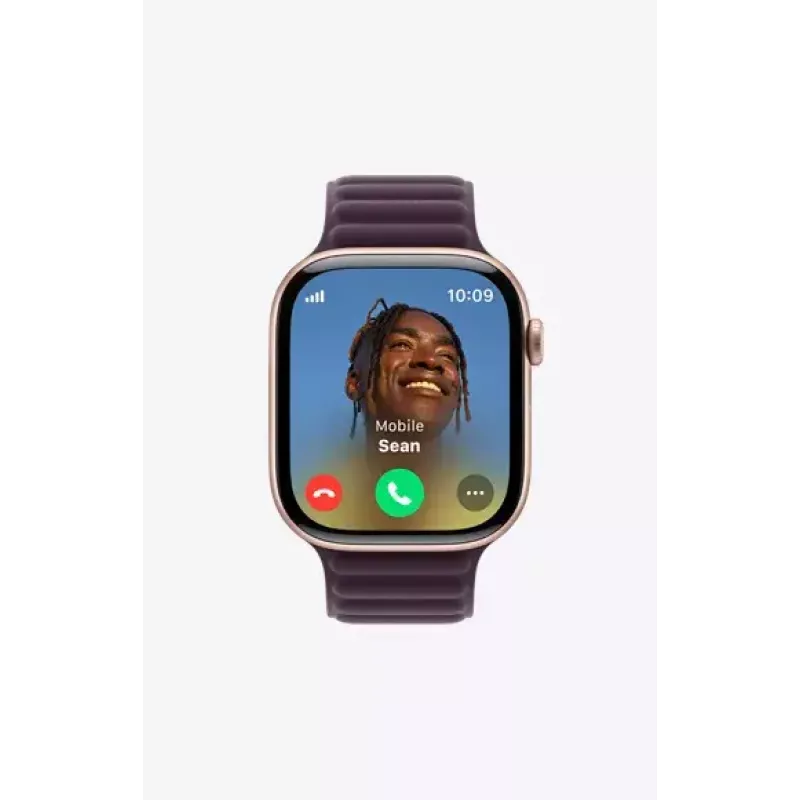 Viedpulkstenis Apple Watch Series 10 GPS 42mm Jet Black Aluminium Case with Black Sport Band - S/M