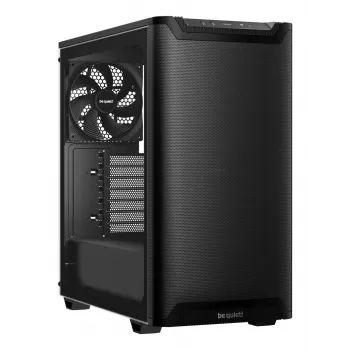PC korpuss bequiet! PURE BASE 501 Airflow Window MIDI Tower — ATX, rūdīts stikls, 3x140/240mm atbalsts, 2x3.5 collas + 5x2.5 collas, USB-A x2, USB-C x1