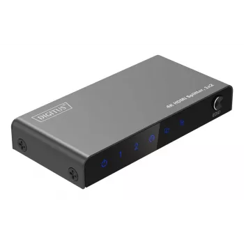 DIGITUS 1x2 HDMI Sadalītājs 4K/60Hz HDCP 2.2 EDID Kontrole
