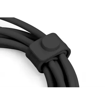 DIGITUS USB-C silikona uzlādes kabelis USB-C - USB-C USB 2.0 60W - 1m melns