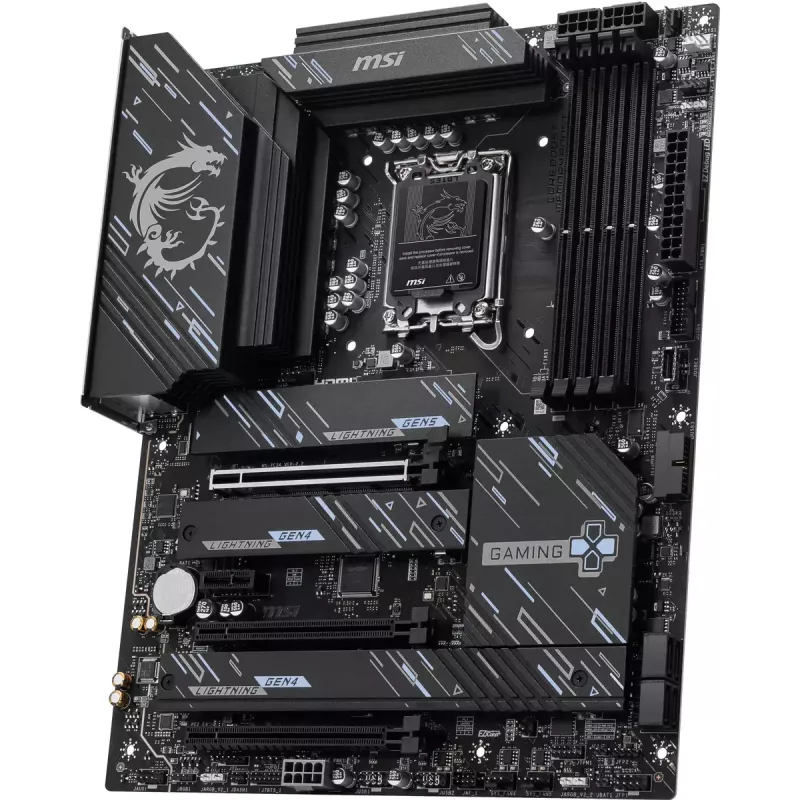 Mātesplate MSI Z890 GAMING PLUS WIFI — Intel Z890, LGA 1851, ATX, DDR5, 4x DIMM, Wi‑Fi 7, 5Gb LAN, 4x M.2