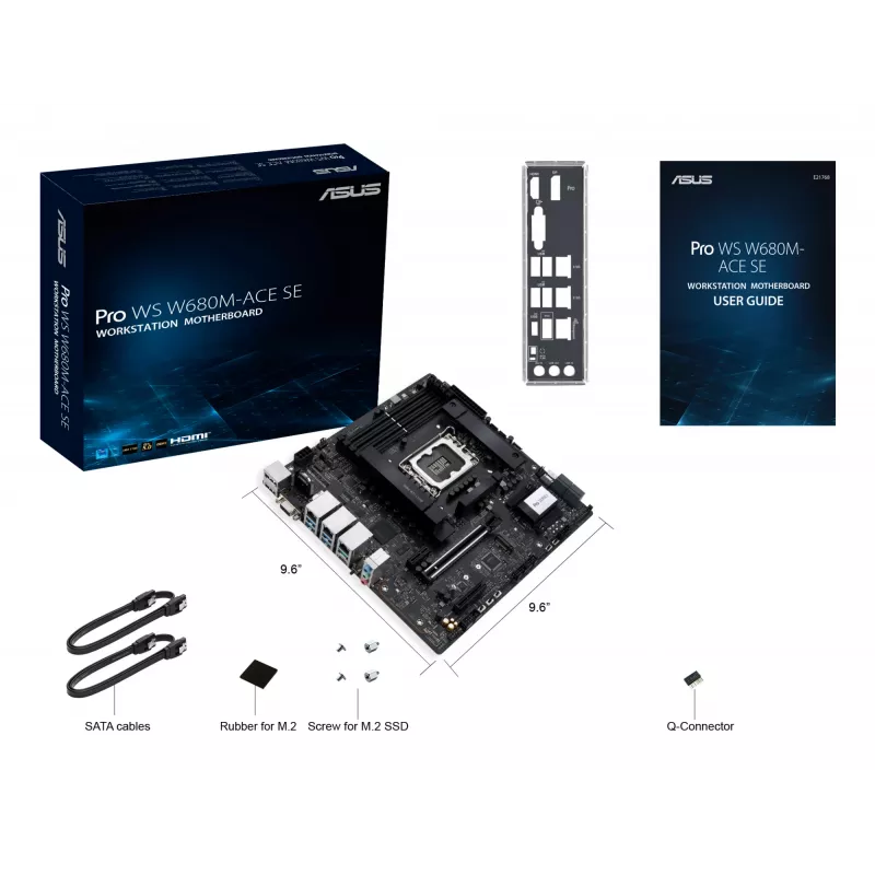 ASUS PRO WS W680M-ACE SE Intel W680 LGA 1700 micro ATX darbstacijas mātesplate