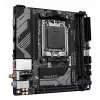 Mātesplate GIGABYTE B650I AX - AMD Ryzen 9000 sērijas CPU, 5+2+1 fāžu VRM, līdz 6400MHz DDR5 (OC), 1xPCIe 4.0 M.2, 2.5GbE LAN, WIFI 6E, USB 3.2 Gen 2