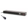 APC AP7921B PDU slēdzamā strāvas sadales iekārta 8×C13 0U/1U Melna