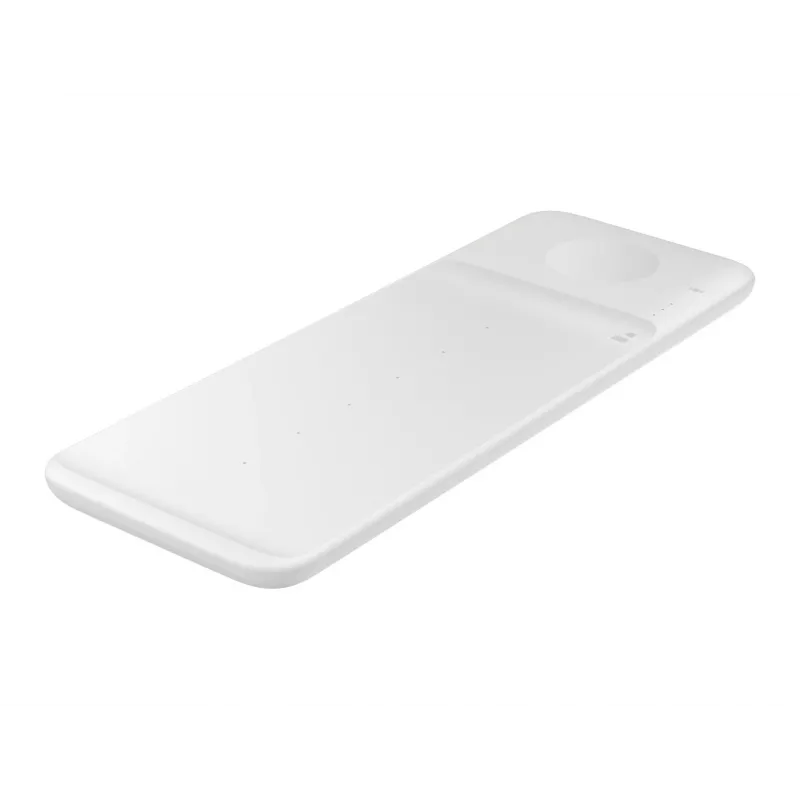 Samsung Wireless Charger Trio balts – bezvadu lādētājs austiņām, viedtālrunim, viedpulkstenim