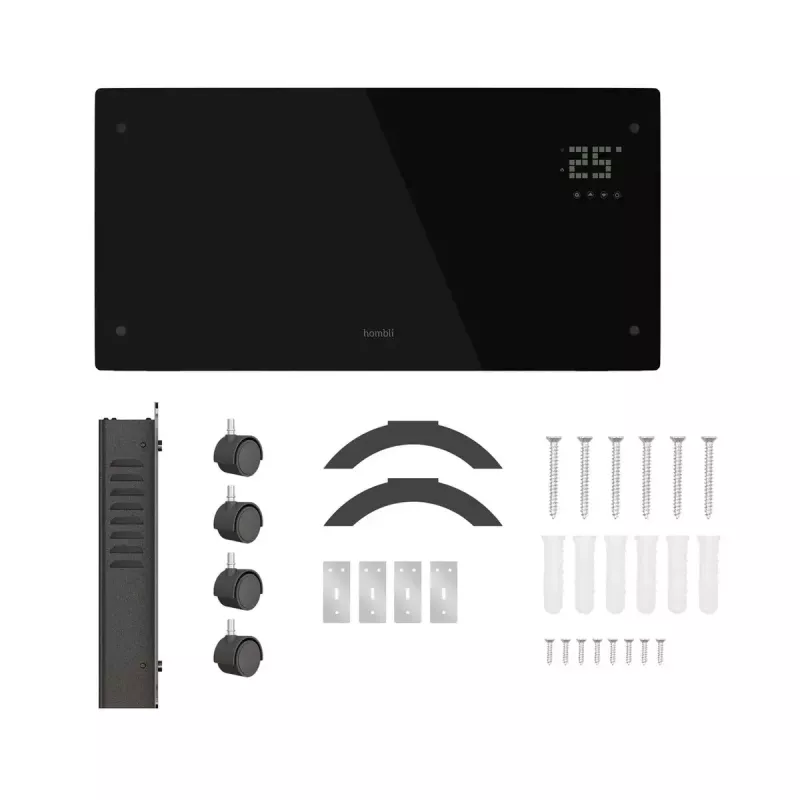 Hombli HBCH-0300 elektriskais konvektora sildītājs 2000 W melns