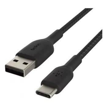 USB kabelis Belkin CAB002BT1MBK 1m USB A uz USB C melns