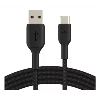 USB kabelis Belkin CAB002BT1MBK 1m USB A uz USB C melns