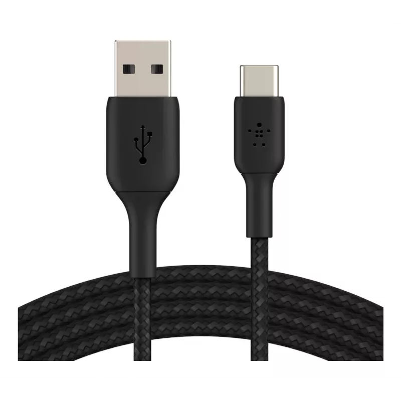 USB kabelis Belkin CAB002BT1MBK 1m USB A uz USB C melns