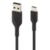 USB kabelis Belkin CAB002BT1MBK 1m USB A uz USB C melns