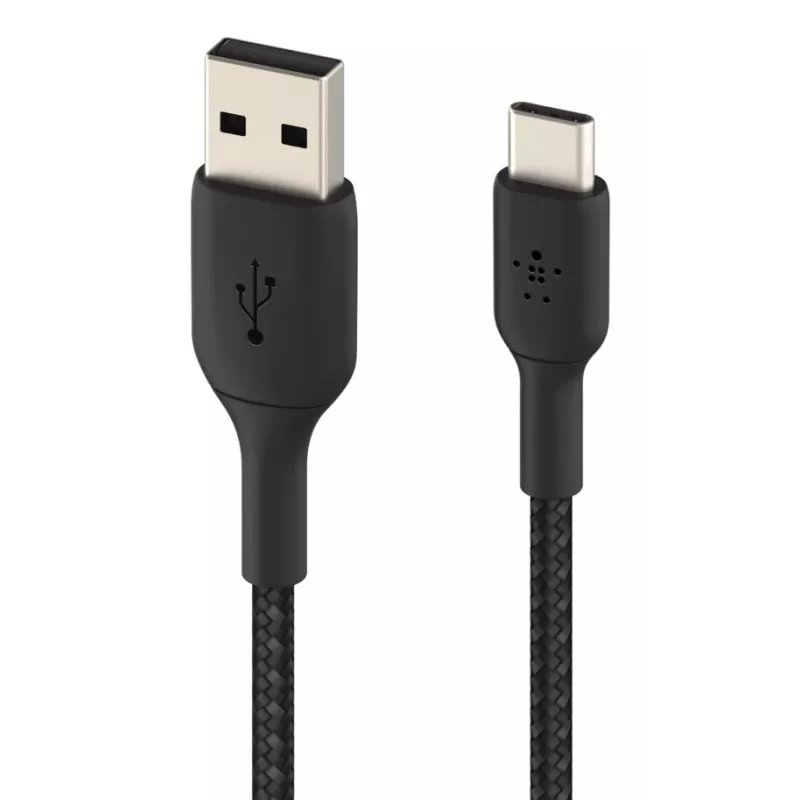 USB kabelis Belkin CAB002BT1MBK 1m USB A uz USB C melns