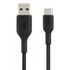 USB kabelis Belkin CAB002BT1MBK 1m USB A uz USB C melns