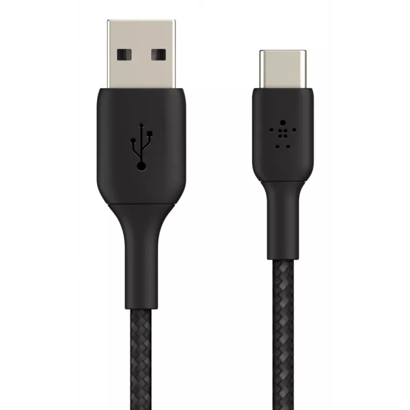 USB kabelis Belkin CAB002BT1MBK 1m USB A uz USB C melns