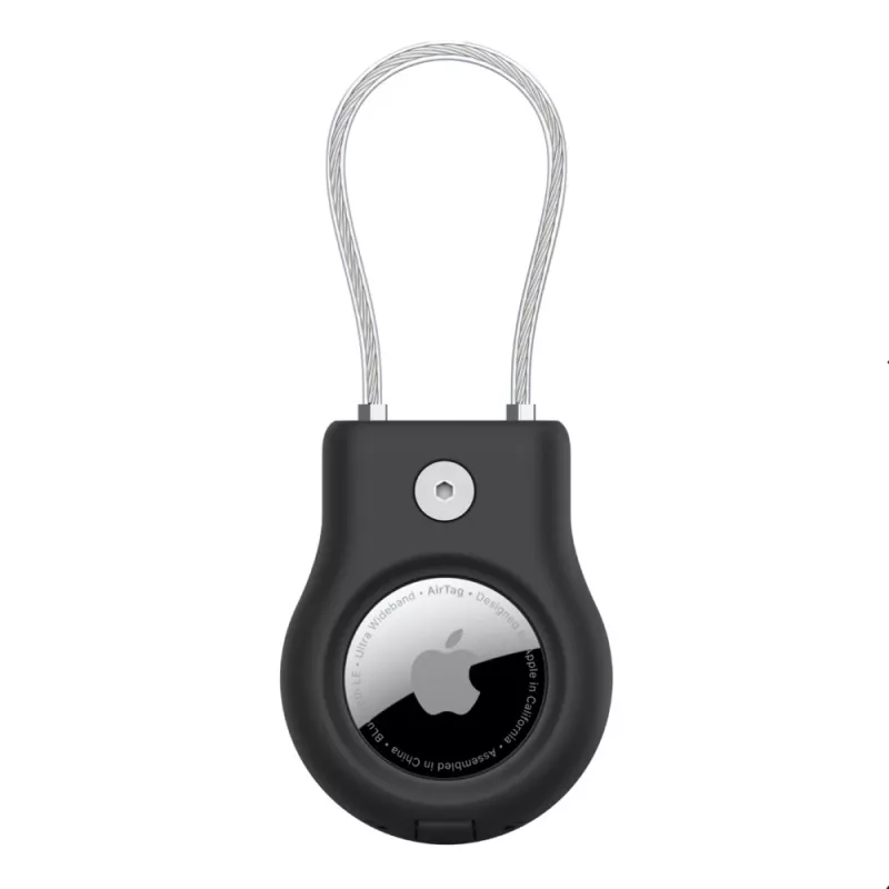 Belkin MSC009btBK melns korpuss AirTag ar vadu un atslēgu pret skrāpējumiem