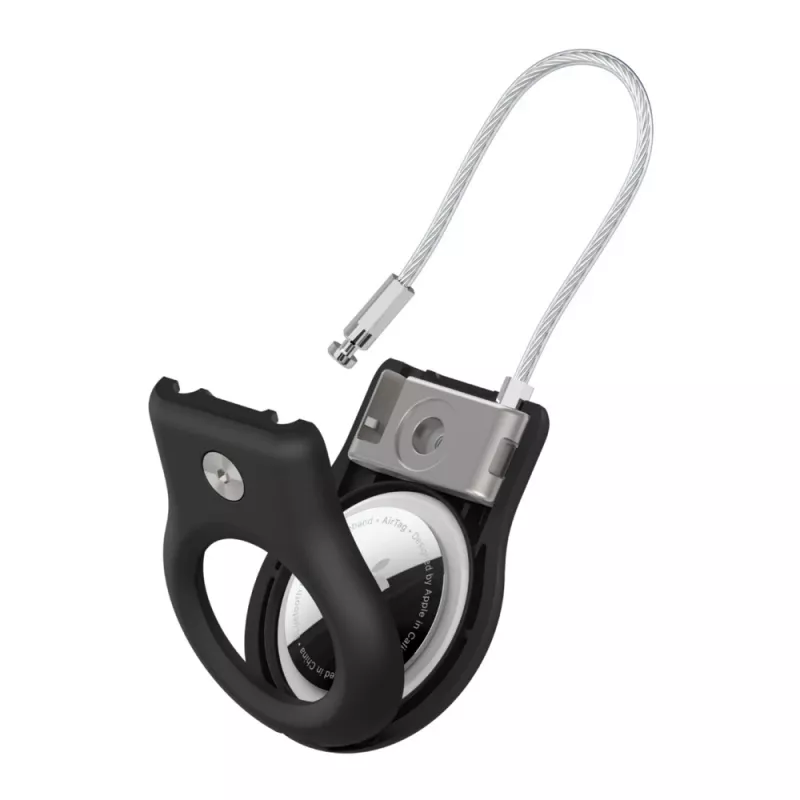 Belkin MSC009btBK melns korpuss AirTag ar vadu un atslēgu pret skrāpējumiem