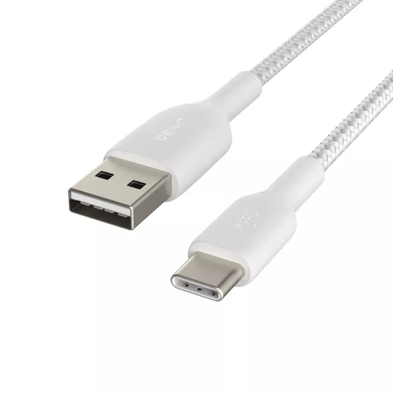 USB kabelis Belkin BoostCharge CAB002BT2MWH 2m USB A uz USB C Balts