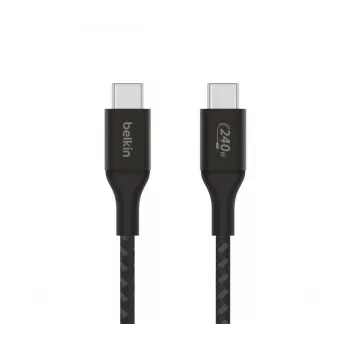 BELKIN USB-C kabelis BoostCharge 240W 1m melns