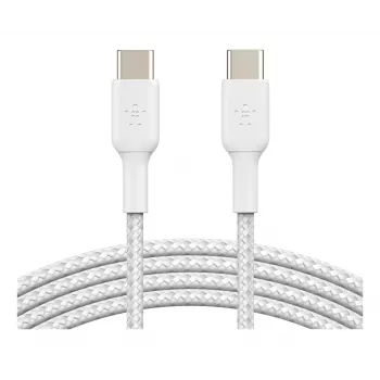 USB kabelis Belkin CAB004BT1MWH2PK USB 2.0 1 m USB-C Balts