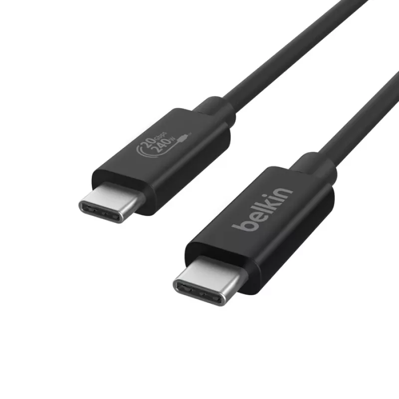 USB kabelis Belkin INZ004BT2MBK USB4 Gen 2x2 2 m USB-C Melns