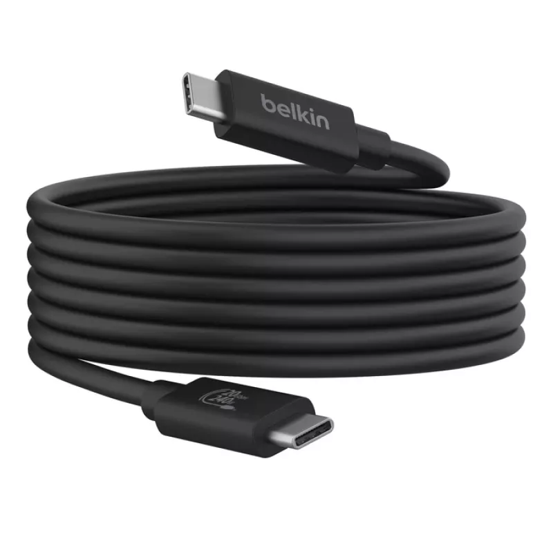 USB kabelis Belkin INZ004BT2MBK USB4 Gen 2x2 2 m USB-C Melns